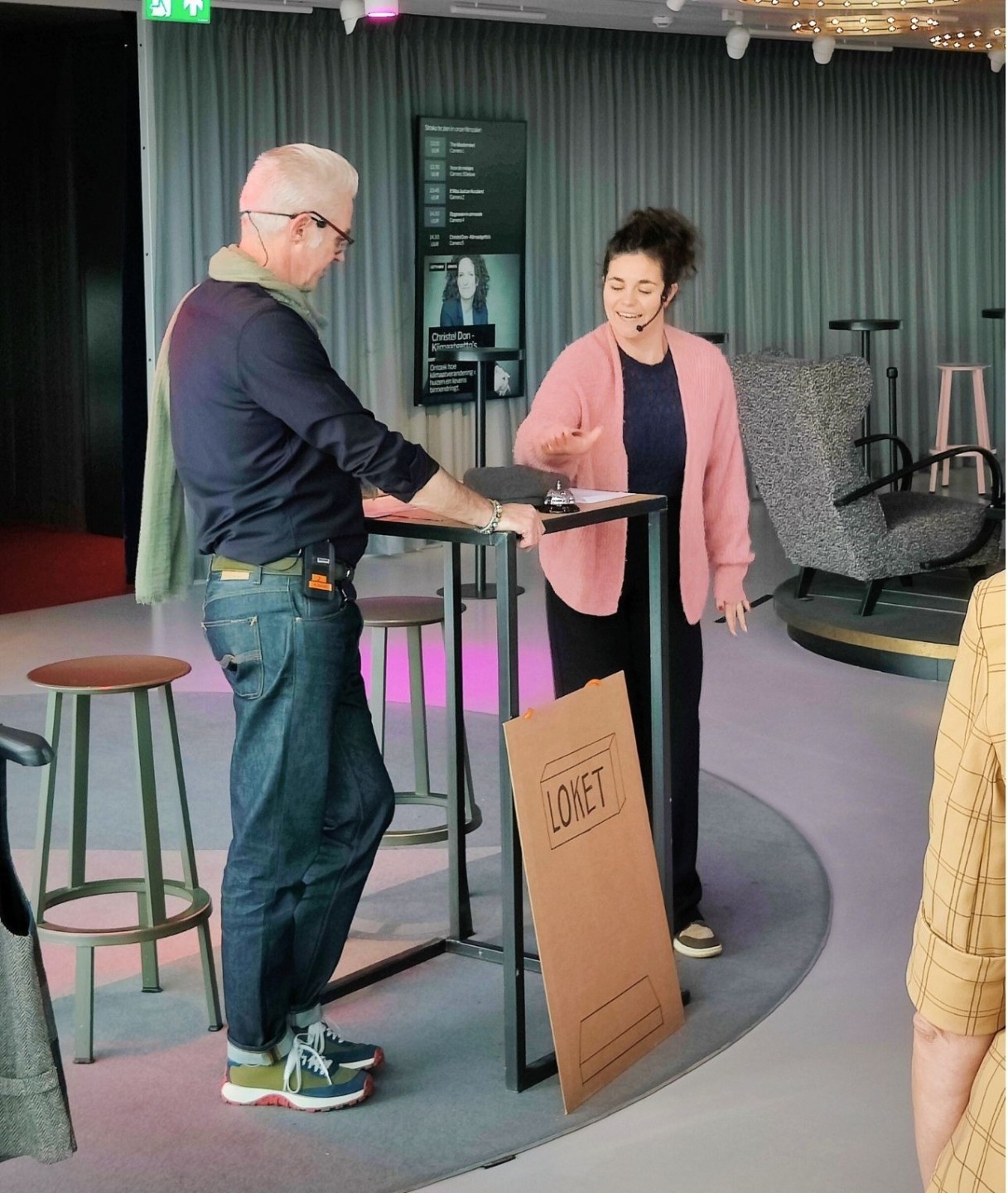 Lets Gro acteur spelen een scene